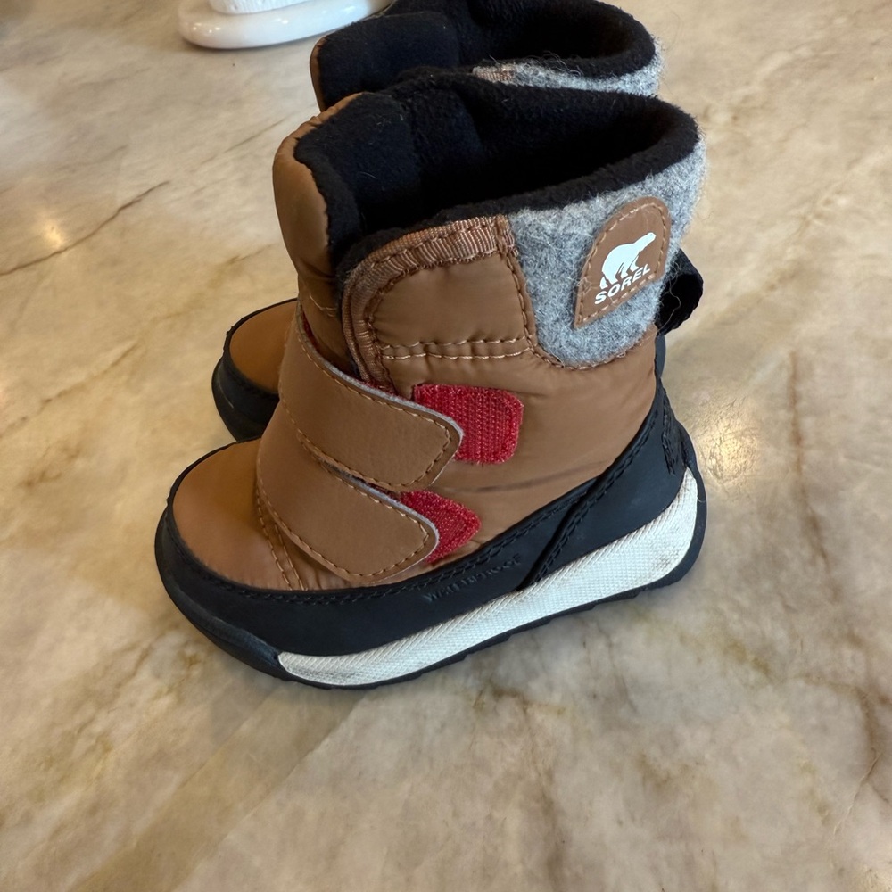 Sorel Kids' Brown and Black Winter Boots
